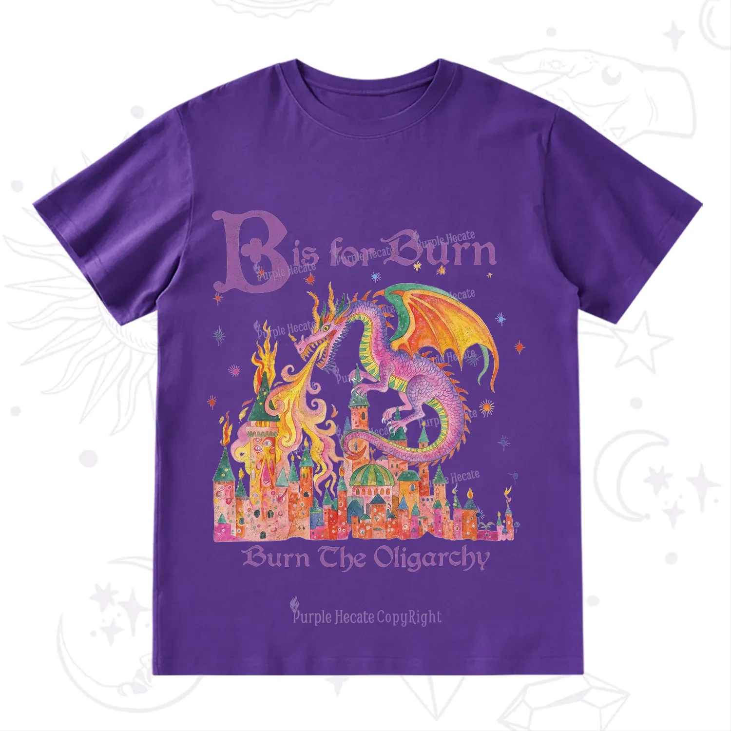 Purplehecate Burn The Oligarchy T-Shirt