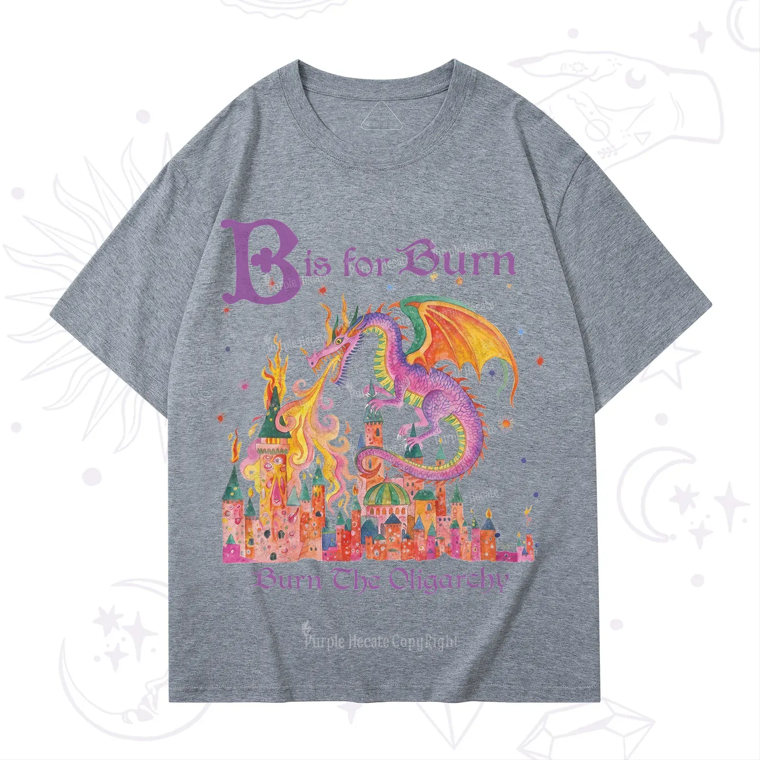 Purplehecate Burn The Oligarchy T-Shirt