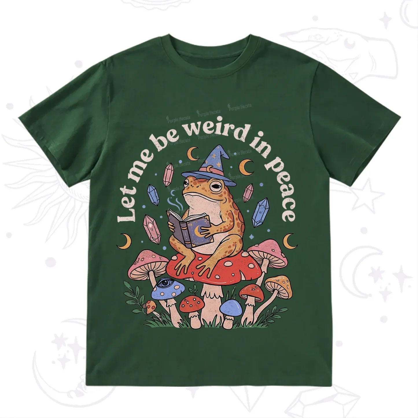 Purplehecate Let Me Be Weird in Peace Frog T-Shirt