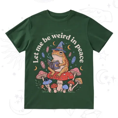 Purplehecate Let Me Be Weird in Peace Frog T-Shirt
