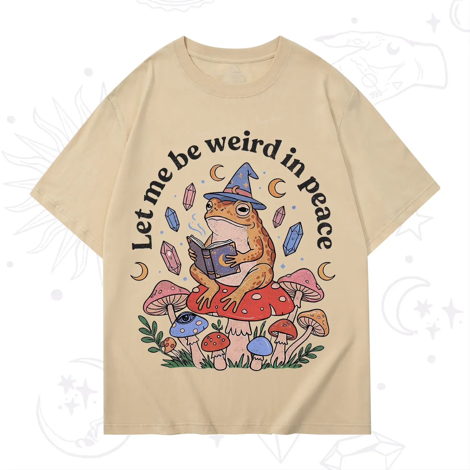Purplehecate Let Me Be Weird in Peace Frog T-Shirt