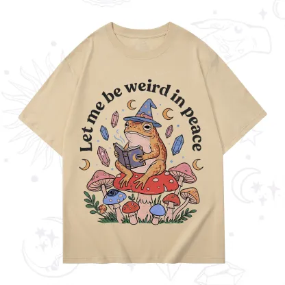 Purplehecate Let Me Be Weird in Peace Frog T-Shirt