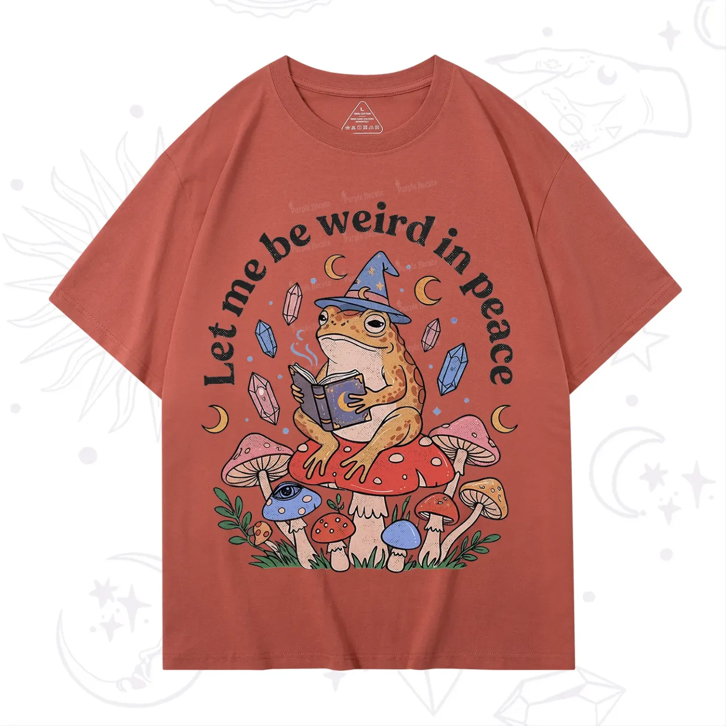 Purplehecate Let Me Be Weird in Peace Frog T-Shirt