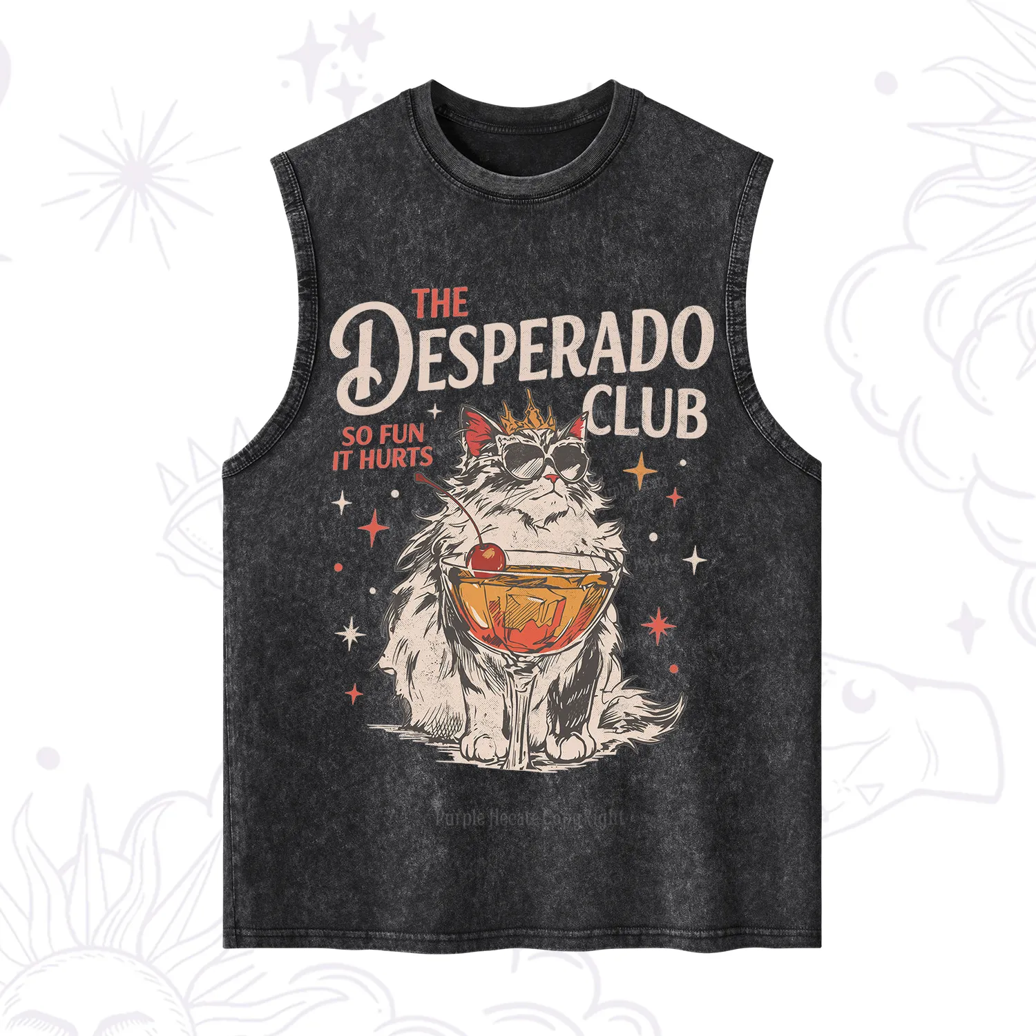 Purplehecate The Desperado Club Vintage Gang Washed Tank