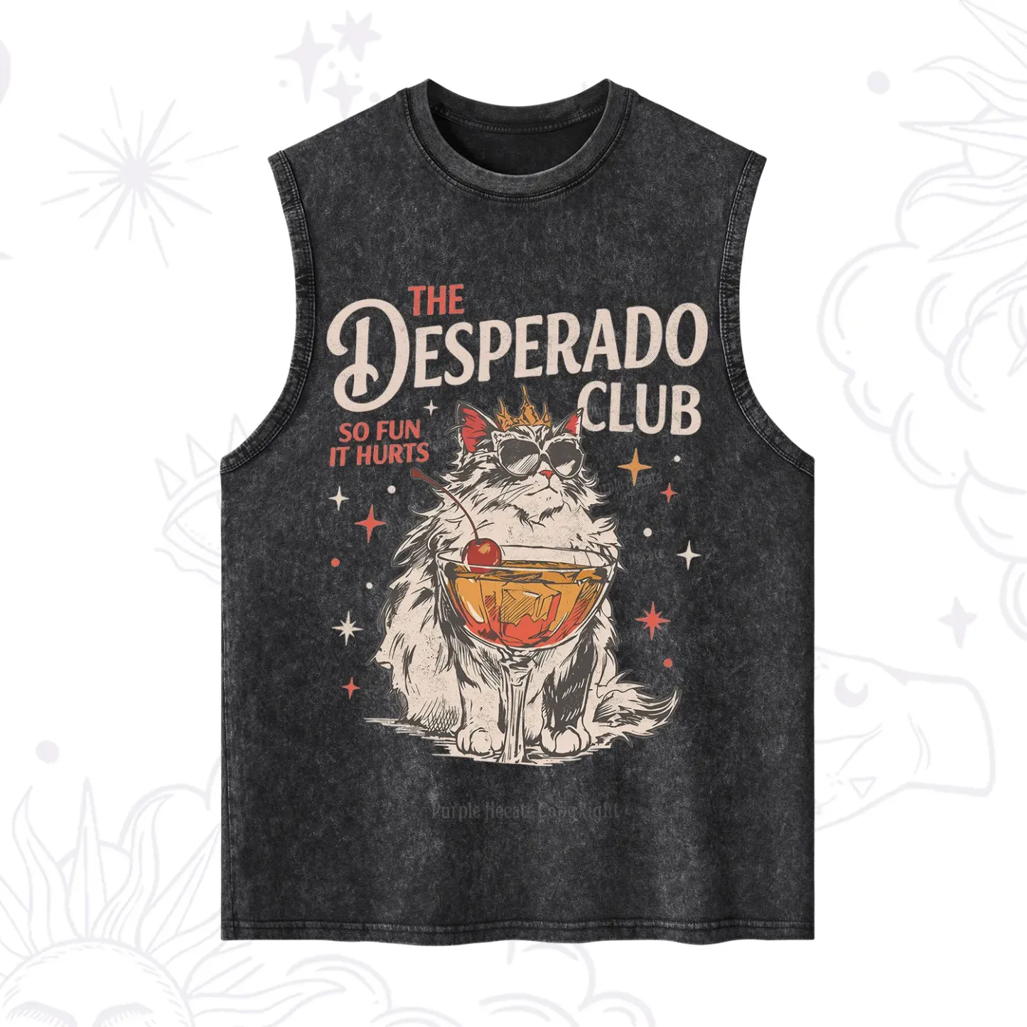 Purplehecate The Desperado Club Vintage Gang Washed Tank