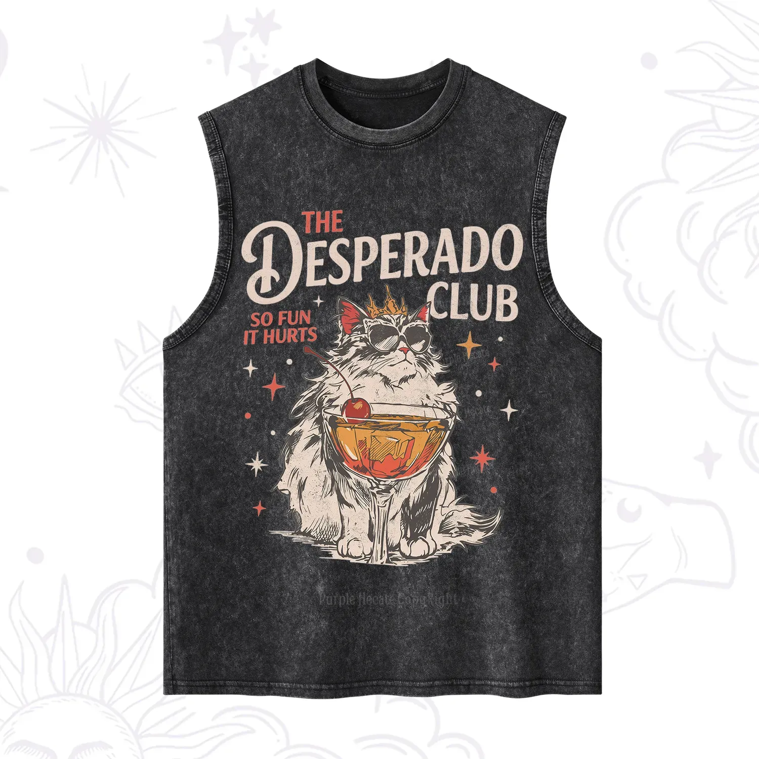 Purplehecate The Desperado Club Vintage Gang Washed Tank