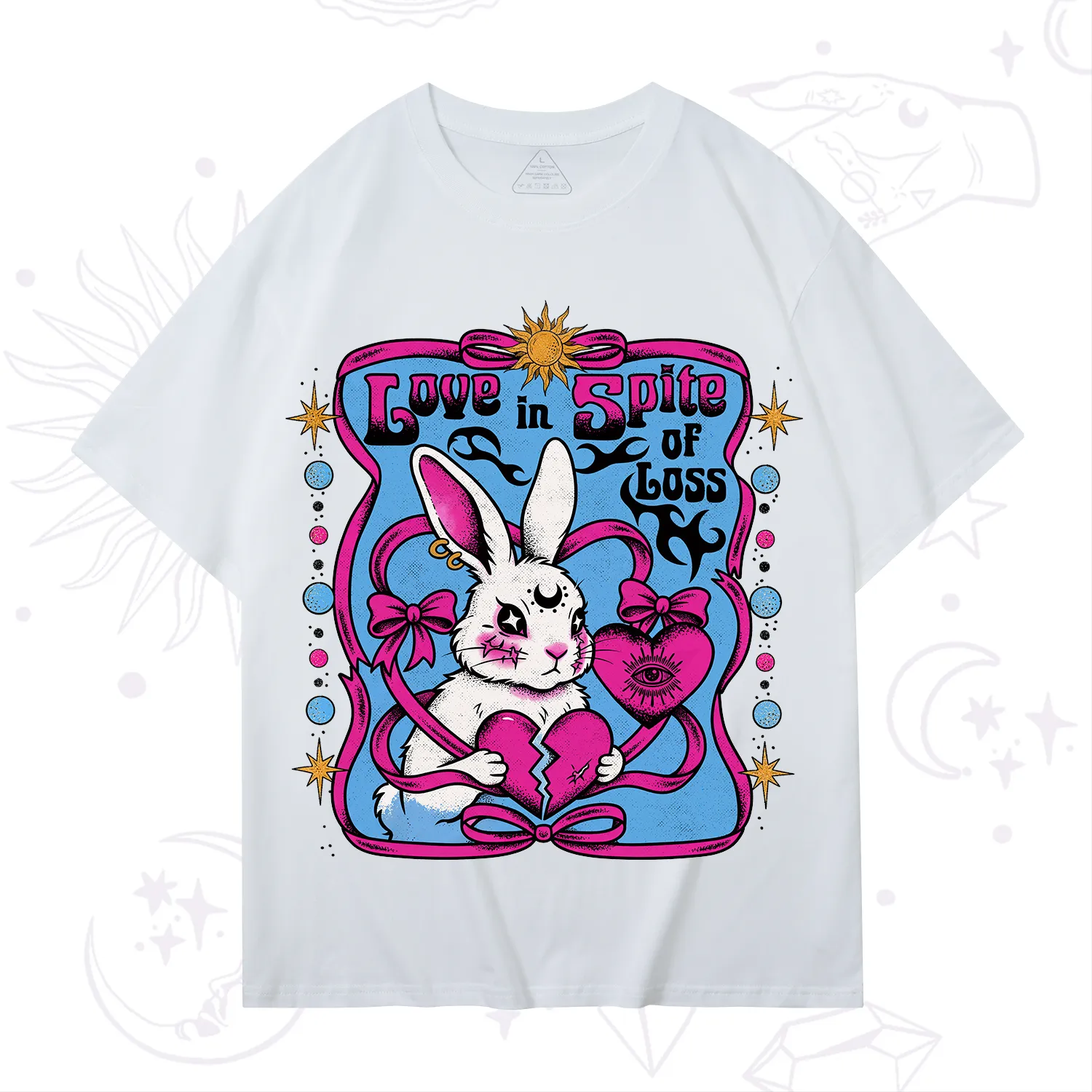 Purplehecate Love in Spite of Loss Bunny T-Shirt