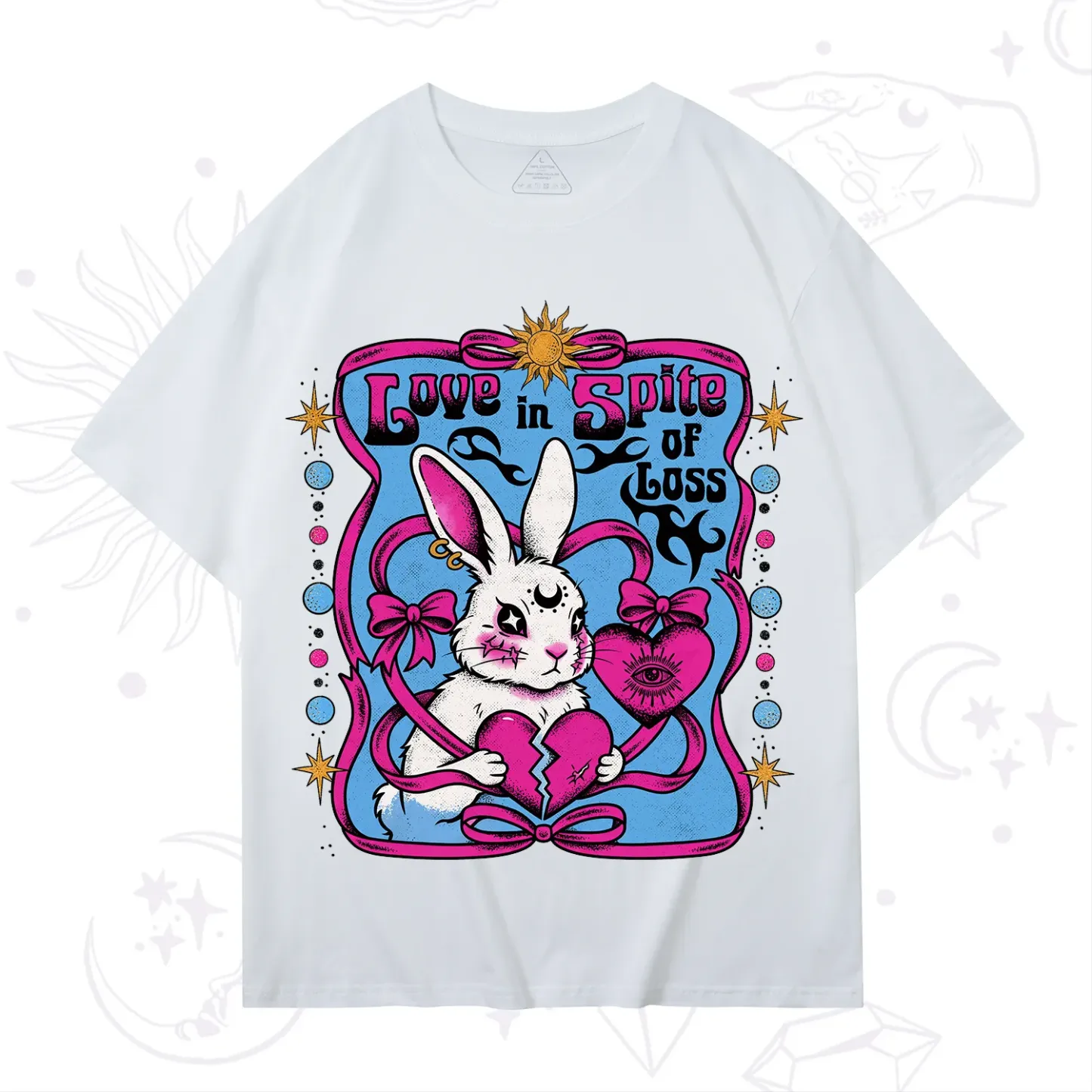 Purplehecate Love in Spite of Loss Bunny T-Shirt