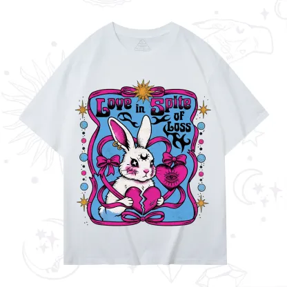 Purplehecate Love in Spite of Loss Bunny T-Shirt