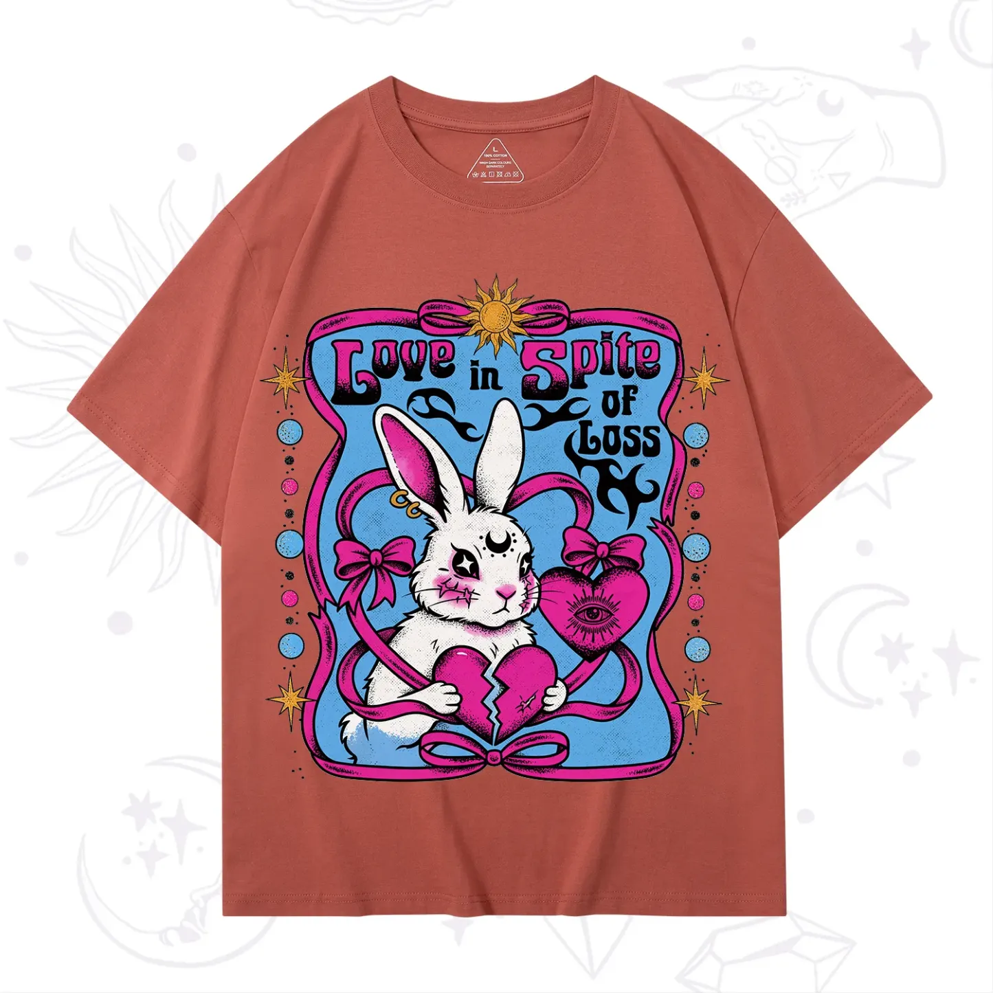 Purplehecate Love in Spite of Loss Bunny T-Shirt
