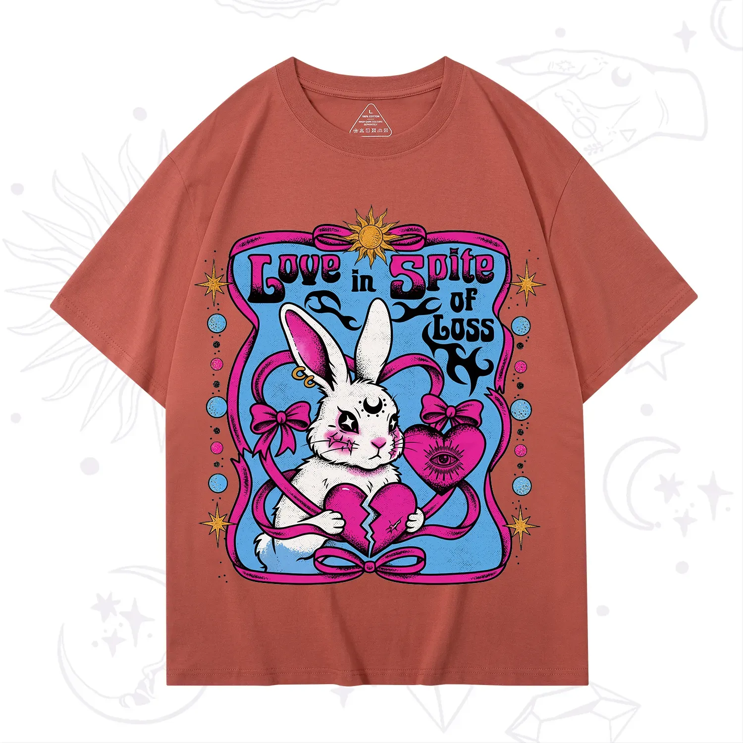 Purplehecate Love in Spite of Loss Bunny T-Shirt