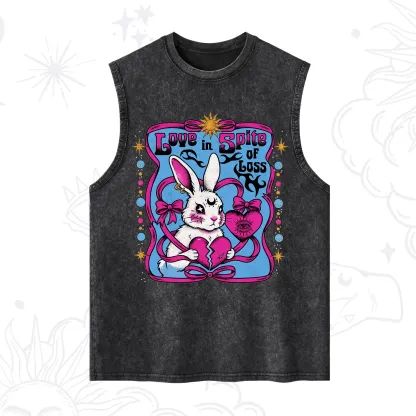 Purplehecate Love in Spite of Loss Bunny Washed Tank
