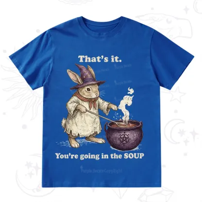 Purplehecate That's It You're Going in the Soup Witch Bunny T-Shirt