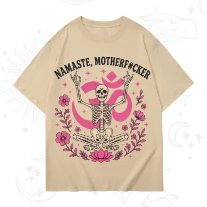 Purplehecate Namaste Motherf*cker Skeleton T-Shirt