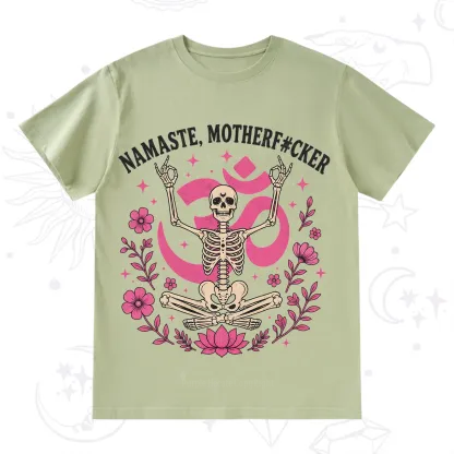 Purplehecate Namaste Motherf*cker Skeleton T-Shirt