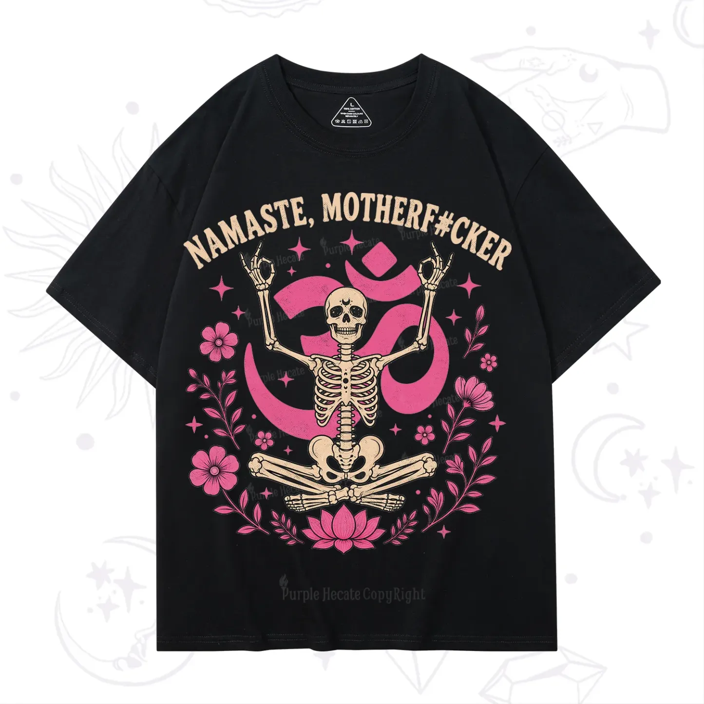 Purplehecate Namaste Motherf*cker Skeleton T-Shirt