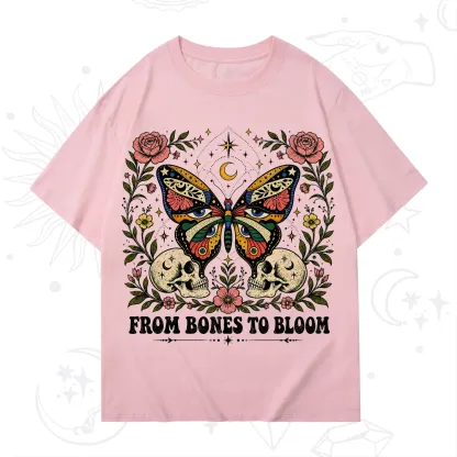 Purplehecate From Bones to Bloom Butterfly T-Shirt