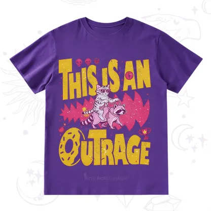 Purplehecate This Is An Outrage Angry Raccoons T-Shirt