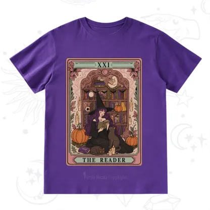 Purplehecate The Reader Tarot Bookish Witch T-Shirt