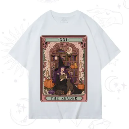 Purplehecate The Reader Tarot Bookish Witch T-Shirt