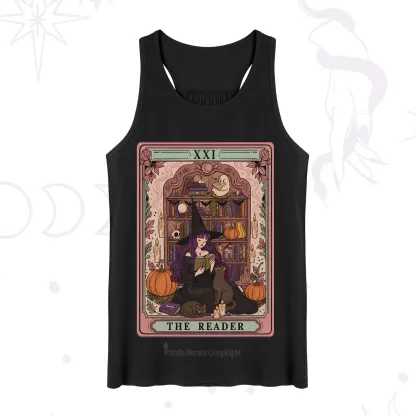 Purplehecate The Reader Tarot Bookish Witch Tank