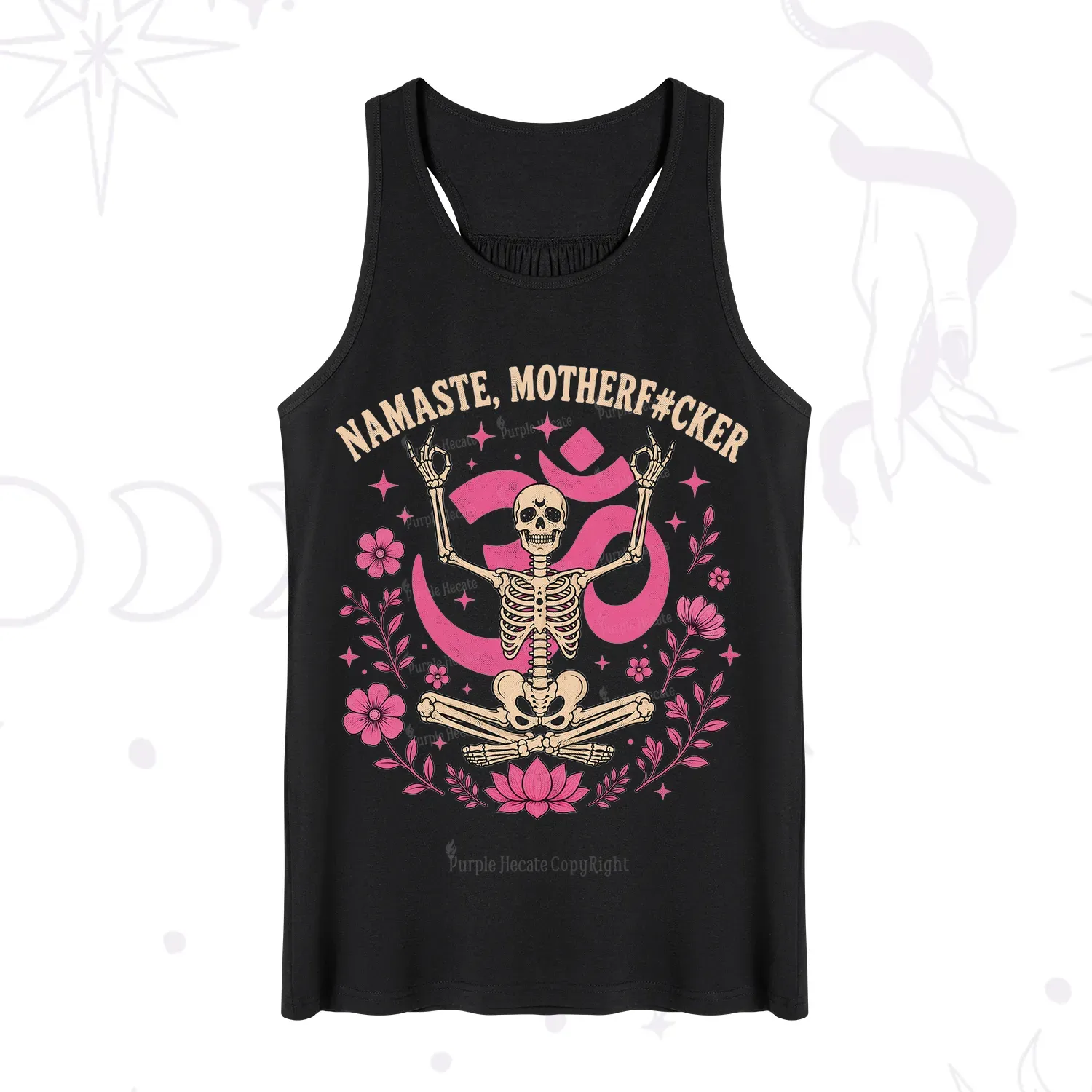 Purplehecate Namaste Motherf*cker Skeleton Tank