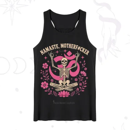 Purplehecate Namaste Motherf*cker Skeleton Tank