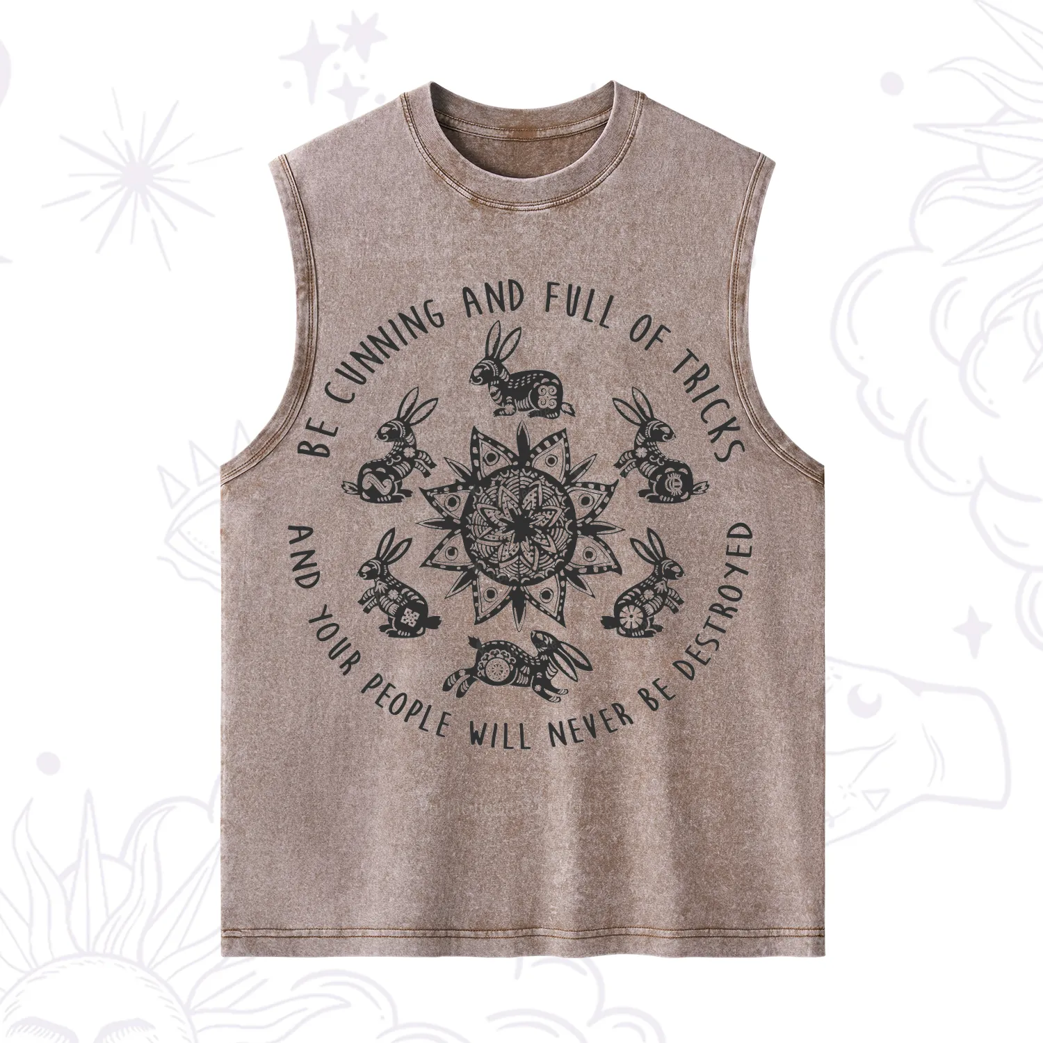 Purplehecate Cunning Rabbit Protection Spell Washed Tank