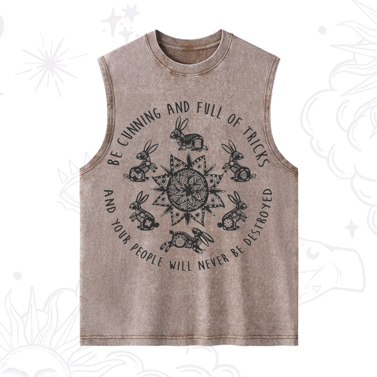 Purplehecate Cunning Rabbit Protection Spell Washed Tank
