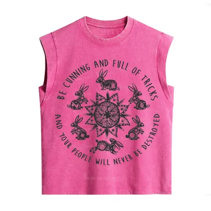 Purplehecate Cunning Rabbit Protection Spell Vintage Washed Tank