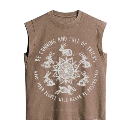 Purplehecate Cunning Rabbit Protection Spell Vintage Washed Tank