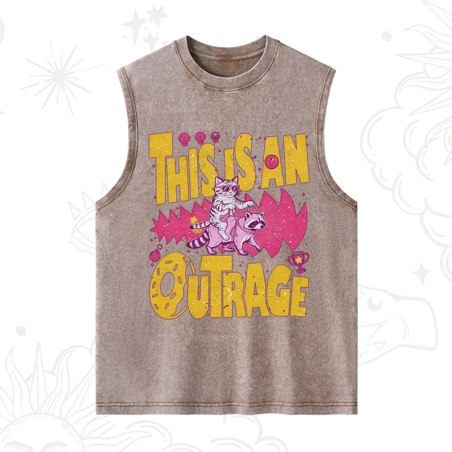 Purplehecate This Is An Outrage Angry Raccoons Washed Tank