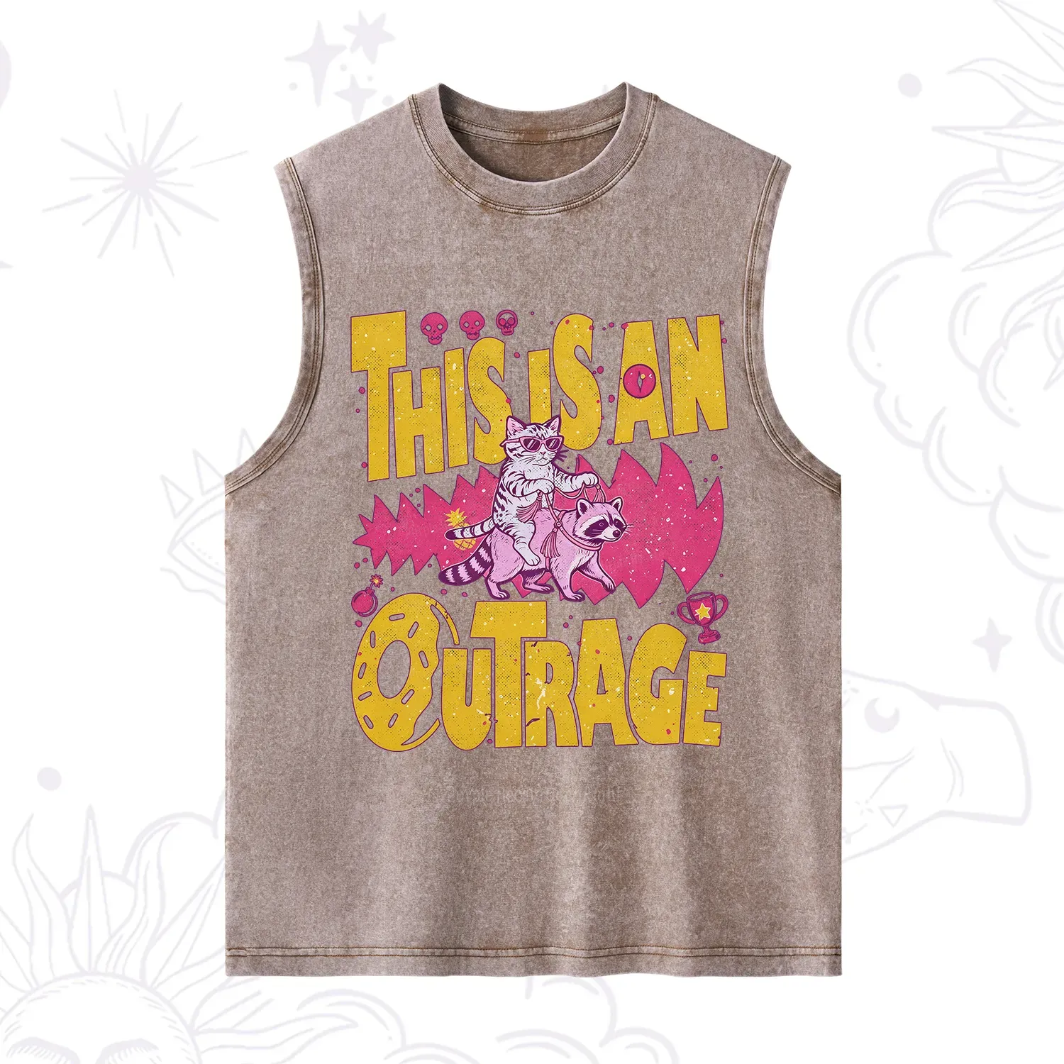 Purplehecate This Is An Outrage Angry Raccoons Washed Tank