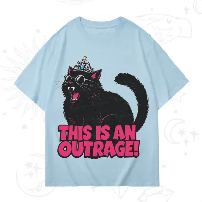 Purplehecate This is an outrage Princess Cat T-Shirt