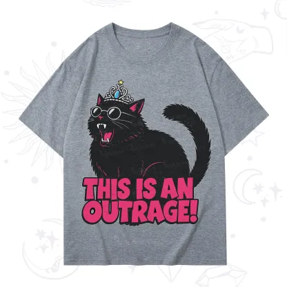 Purplehecate This is an outrage Princess Cat T-Shirt
