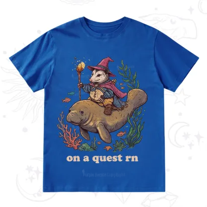 Purplehecate Opossum Wizard on Sea Quest T-Shirt