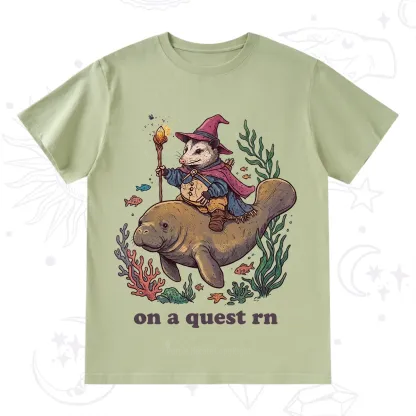 Purplehecate Opossum Wizard on Sea Quest T-Shirt