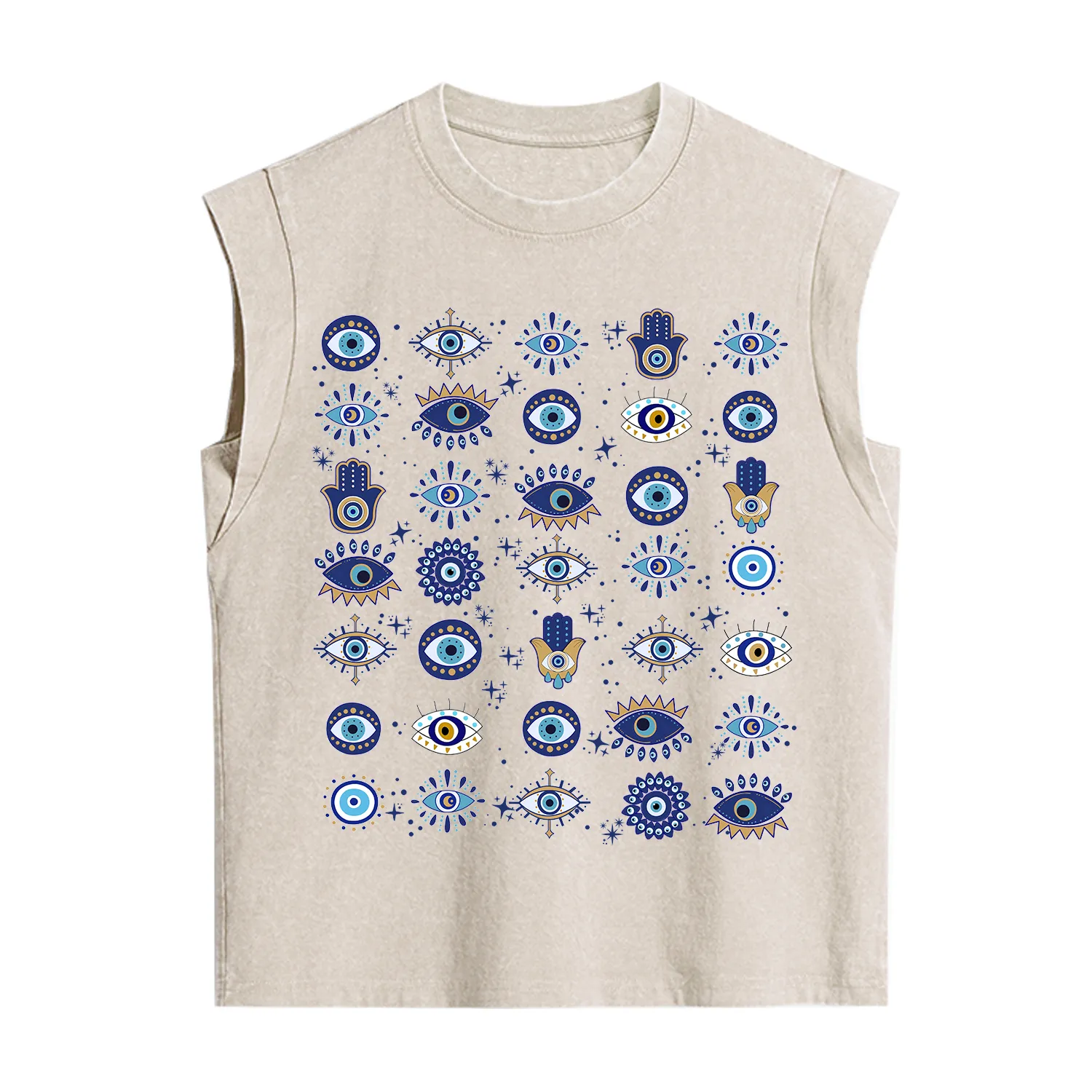 Purplehecate Evil Eye Protection Vintage Washed Tank