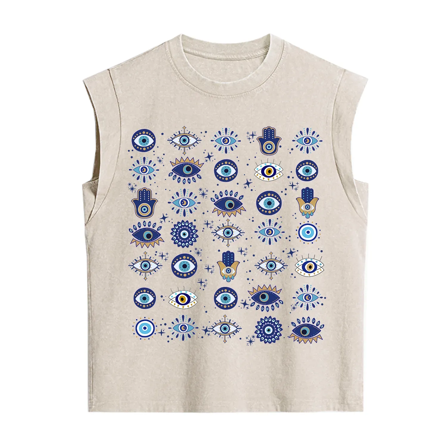 Purplehecate Evil Eye Protection Vintage Washed Tank