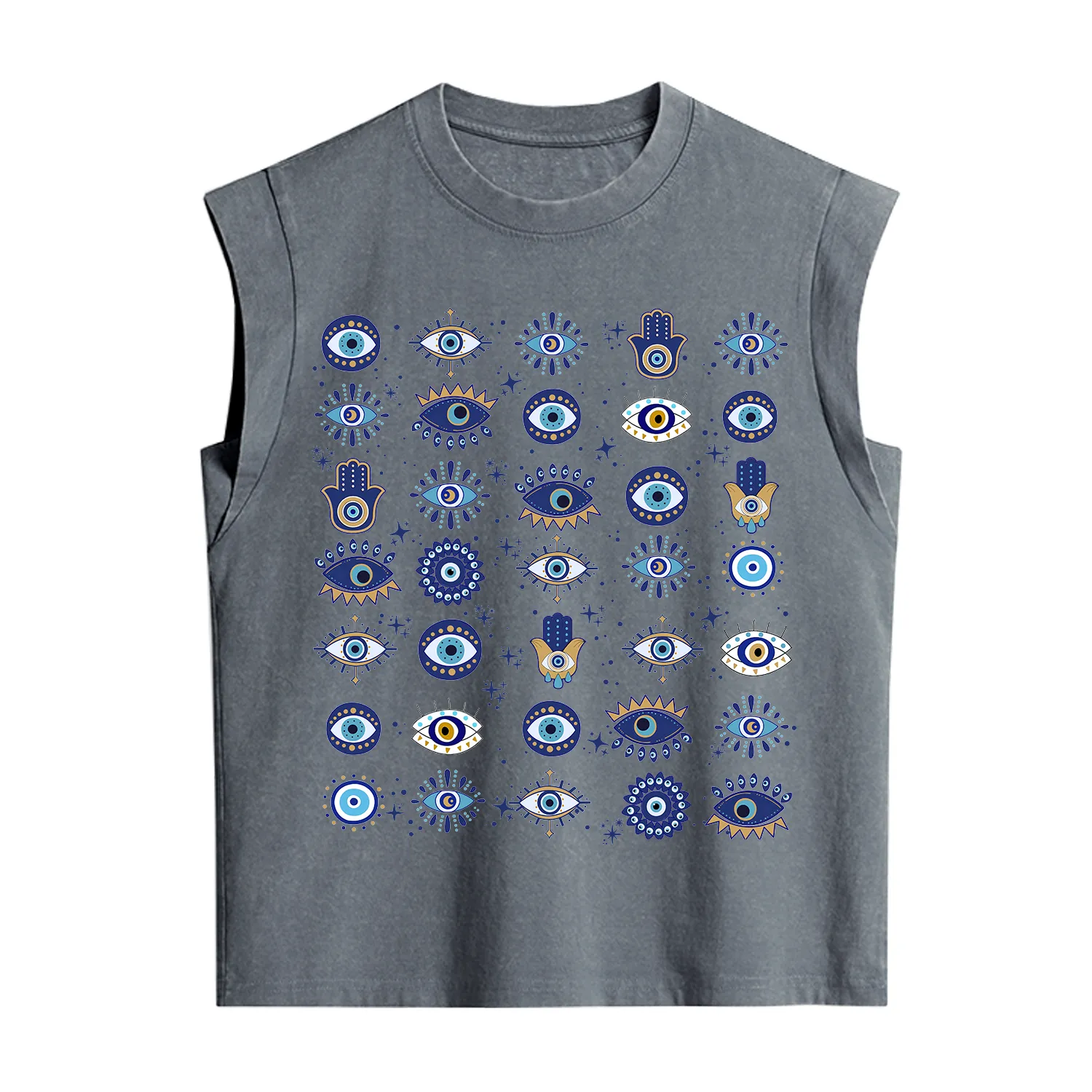 Purplehecate Evil Eye Protection Vintage Washed Tank