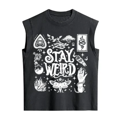 Purplehecate Stay Weird and Witchy Vintage Washed Tank
