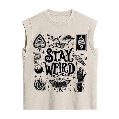 Purplehecate Stay Weird and Witchy Vintage Washed Tank