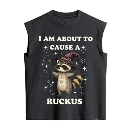 Purplehecate I Am About To Cause A Ruckus Vintage Washed Tank