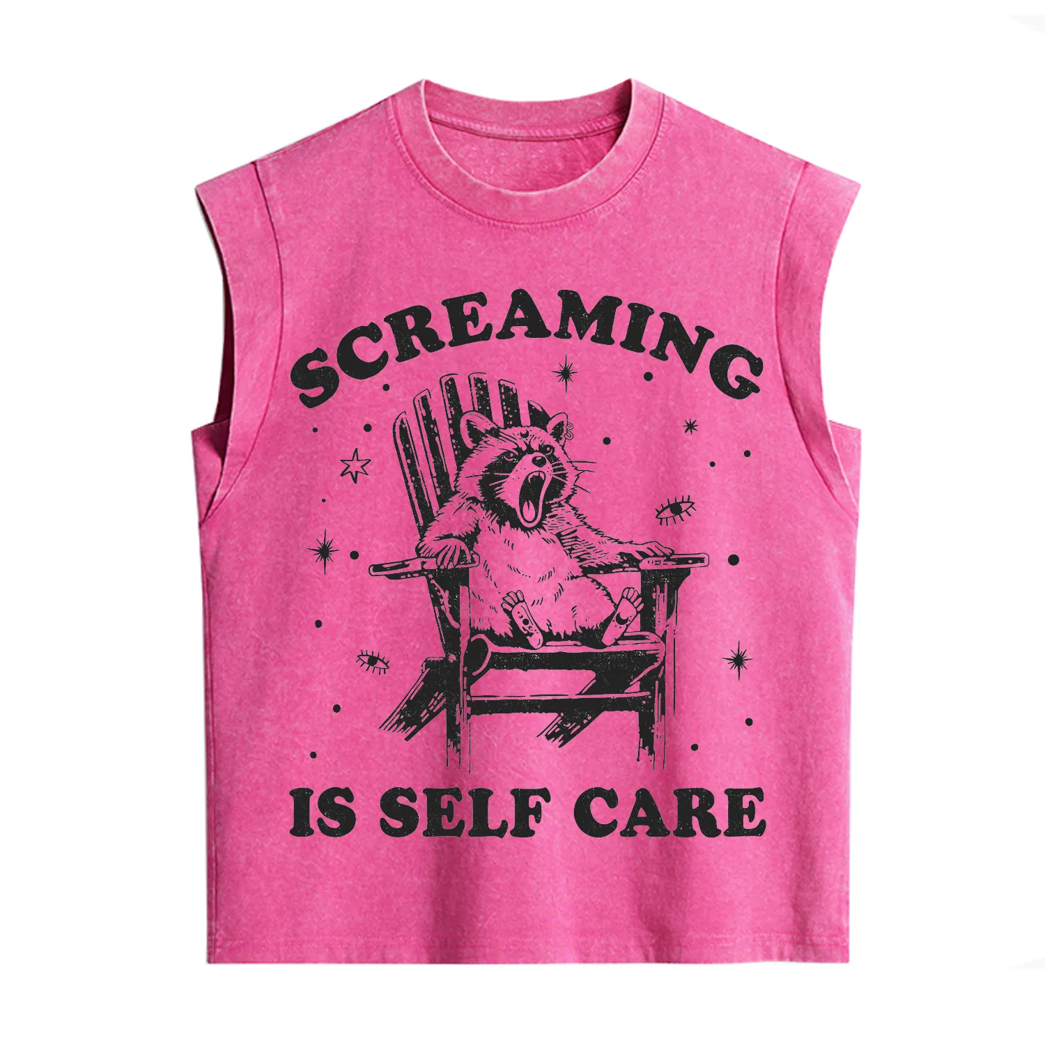 Purplehecate Screaming is Self Care Vintage Washed Tank