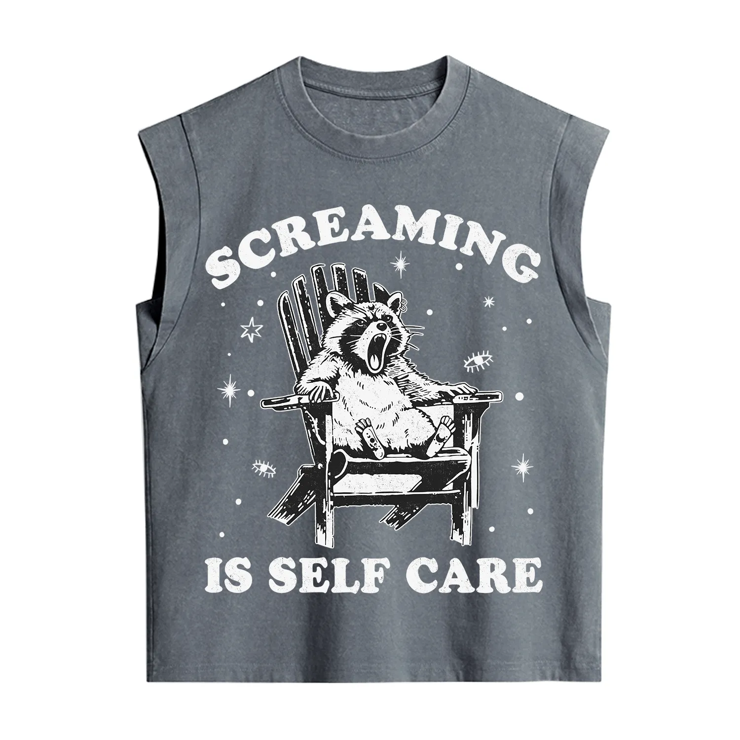 Purplehecate Screaming is Self Care Vintage Washed Tank