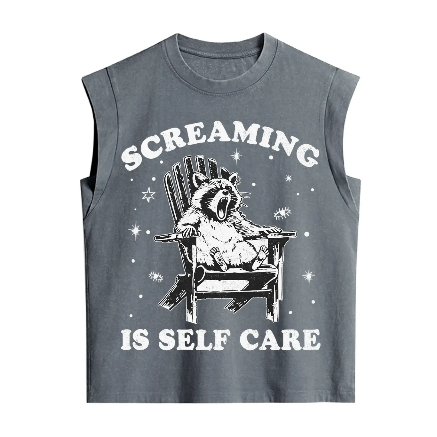 Purplehecate Screaming is Self Care Vintage Washed Tank