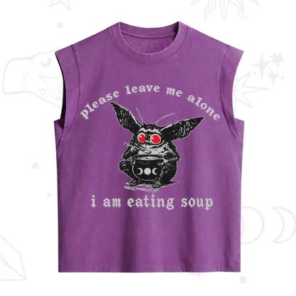 Purplehecate Mothman Eating Soup Vintage Washed Tank