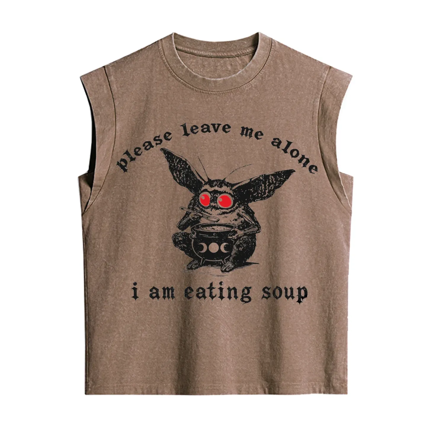 Purplehecate Mothman Eating Soup Vintage Washed Tank