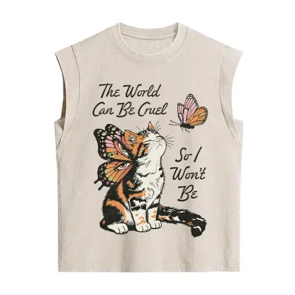 Purplehecate The World Can Be Cruel So I Won't Be Vintage Washed Tank