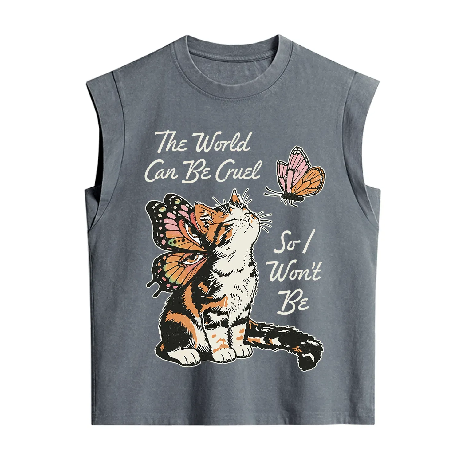 Purplehecate The World Can Be Cruel So I Won't Be Vintage Washed Tank